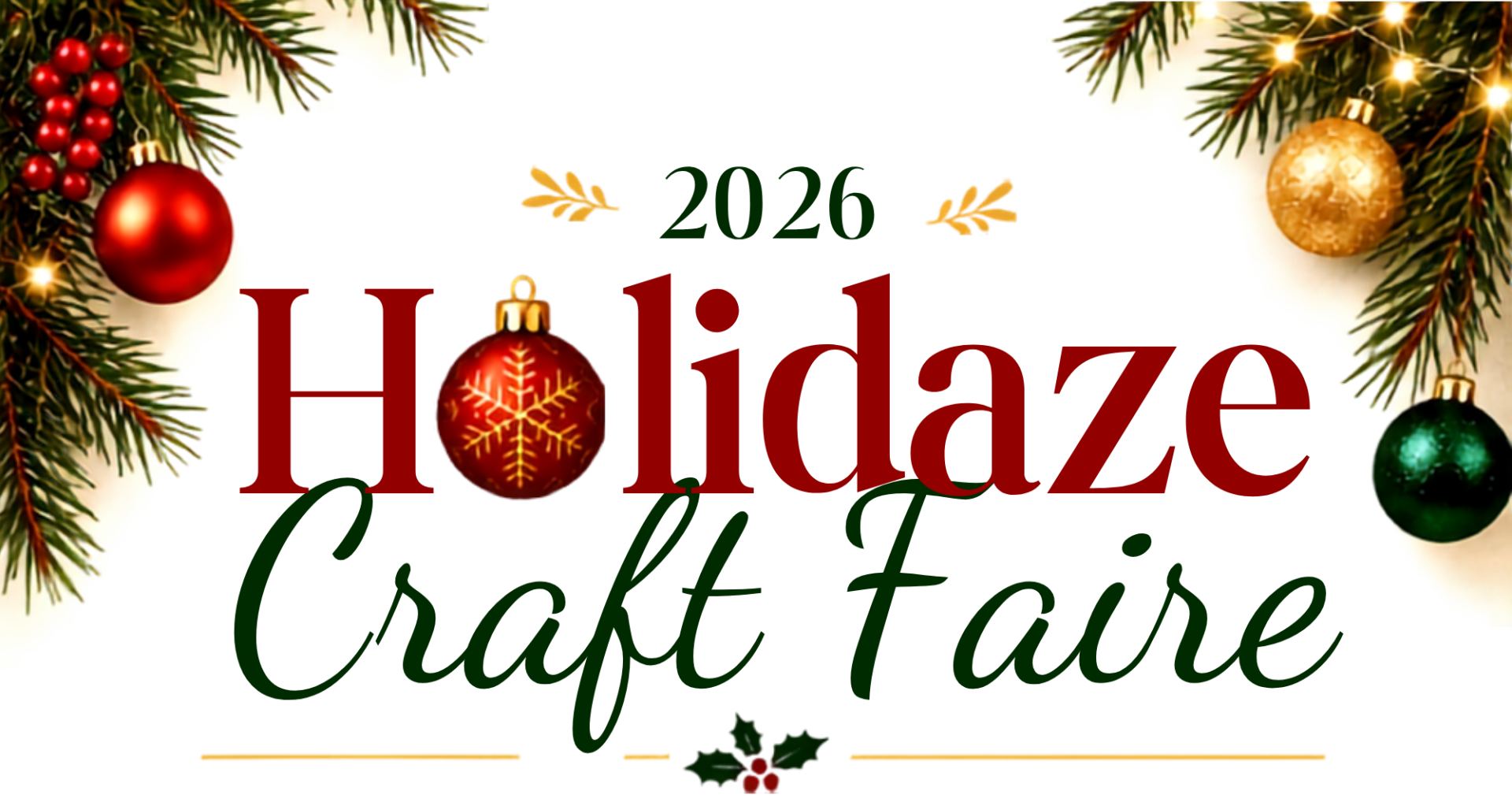 Holidaze Craft Faire 2026 Logo crop